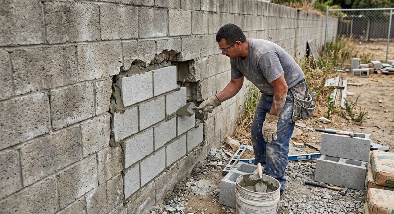 Block Wall Repair in Santa Clara, CA
