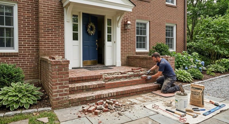 Brick Flatwork Repair in Los Altos, CA