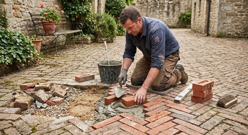 Brick Flatwork Repair in Scotts Valley, CA