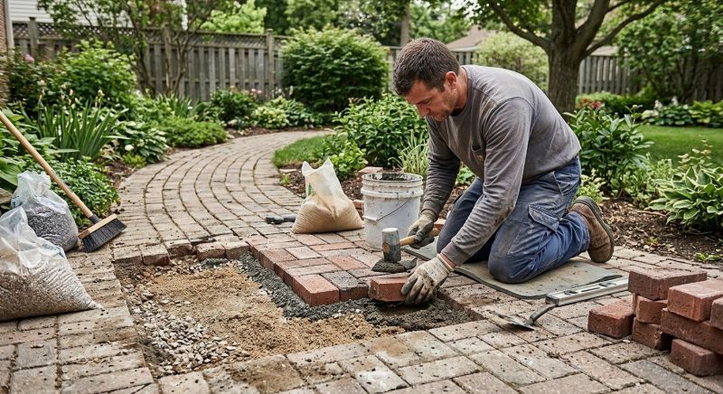 Brick Pathway Repair in San Jose, CA