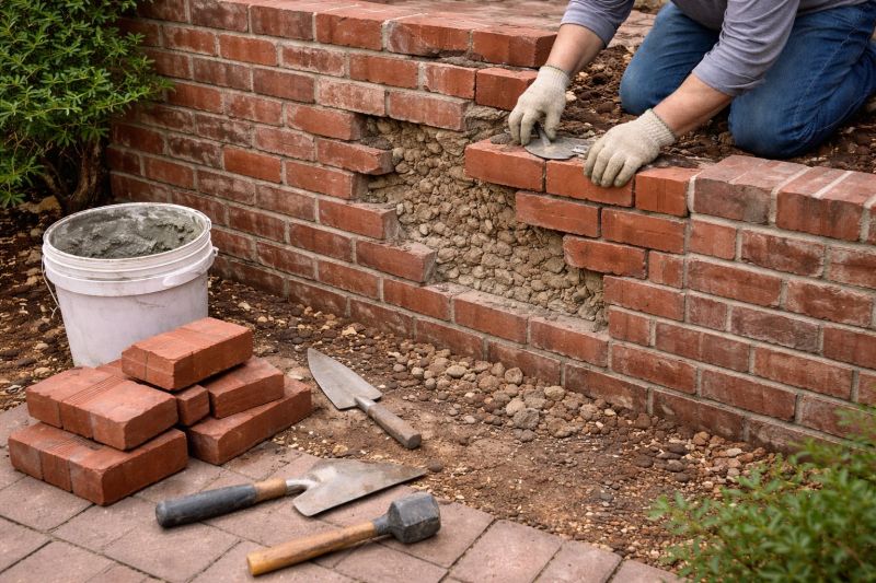 Brick Wall Repair in Dublin, CA