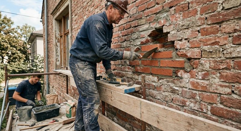 Brick Wall Repair in Redwood City, CA