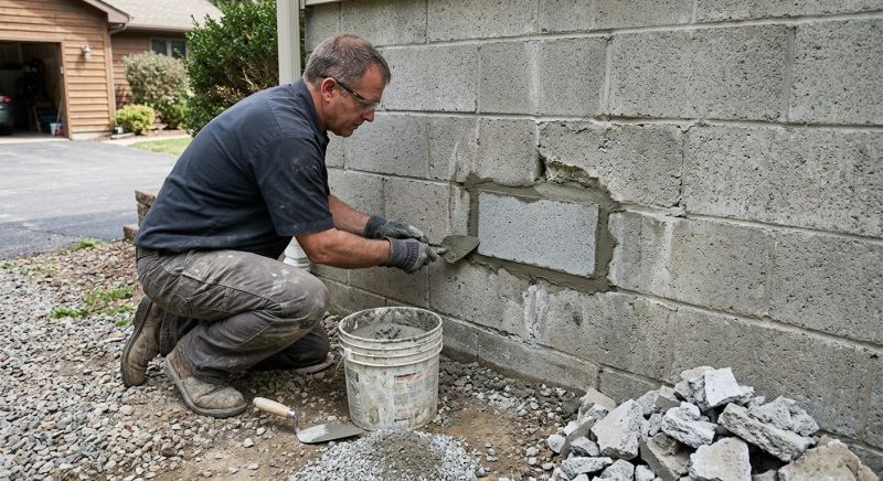 Cinder Block Wall Repair in Alameda County, CA