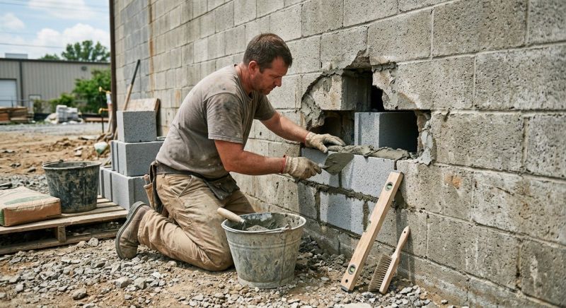 Concrete Block Repair in Pleasanton, CA