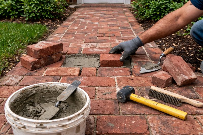 Entryway Brick Repair in San Jose, CA