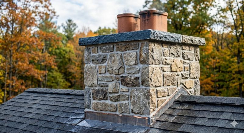 Stone Chimney Installation in Stanford, CA