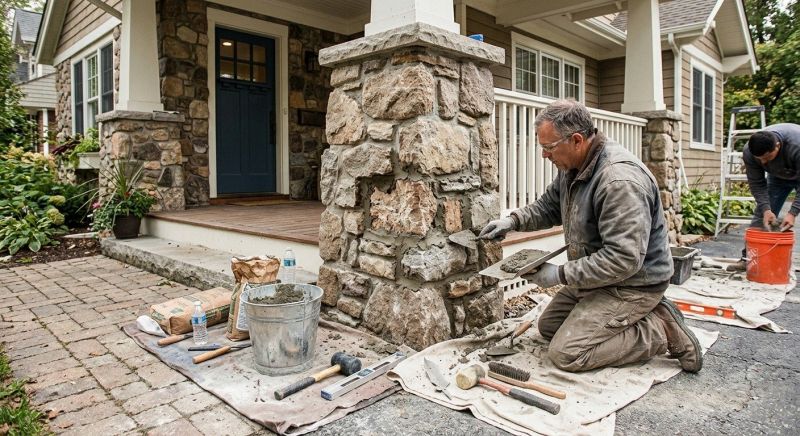 Stone Column Repair in San Jose, CA
